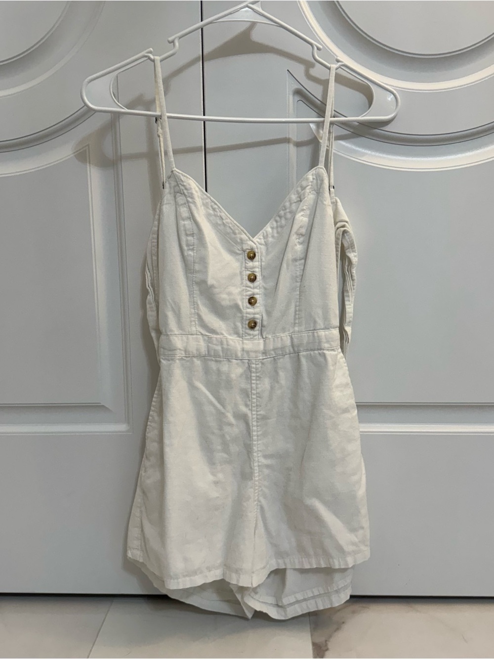 Abercrombie & Fitch White Romper